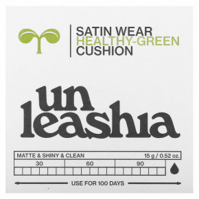 Unleashia, Satin Wear Healthy-Green Cushion, кушон, SPF 30 PA++, оттенок 27 персиковый, 15 г (0,52 унции) в Москве - eco-herb.ru | фото