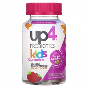 up4, Probiotics, детские жевательные мармеладки, со вкусом ягод, 30 жевательных таблеток в Москве - eco-herb.ru | фото
