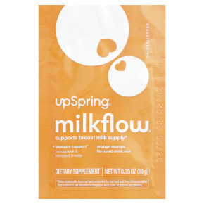 UpSpring, Milkflow®, смесь для приготовления напитка, апельсин и манго, 16 пакетиков по 10 г (0,35 унции) в Москве - eco-herb.ru | изображение UpSpring, Milkflow®, смесь для приготовления напитка, апельсин и манго, 16 пакетиков по 10 г (0,35 унции) в Москве - eco-herb.ru | фото