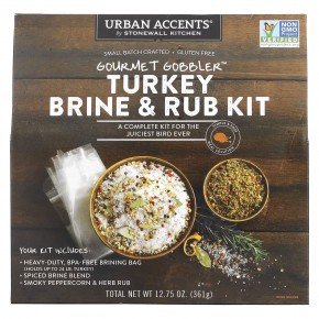 Urban Accents, Gourmet Gobbler, Turkey Brine & Rub Kit, 12.75 oz (361 g) в Москве - eco-herb.ru | фото