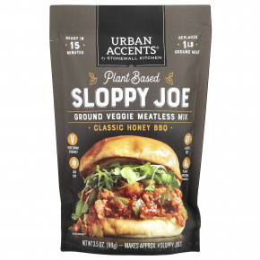 Urban Accents, Sloppy Joe на растительной основе, овощная смесь без мяса, классическое медовое барбекю, 99 г (3,5 унции) (Товар снят с продажи) в Москве - eco-herb.ru | изображение Urban Accents, Sloppy Joe на растительной основе, овощная смесь без мяса, классическое медовое барбекю, 99 г (3,5 унции) (Товар снят с продажи) в Москве - eco-herb.ru | фото