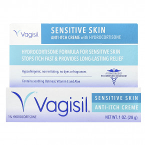 Vagisil, Крем против зуда с гидрокортизоном, для чувствительной кожи, 28 г (1 унция) в Москве - eco-herb.ru | изображение Vagisil, Крем против зуда с гидрокортизоном, для чувствительной кожи, 28 г (1 унция) в Москве - eco-herb.ru | фото