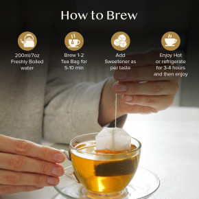 VAHDAM India, Infusions, травяной чай, мята колосистая, без кофеина, 100 пакетиков для заваривания, 120 г (4,23 унции) в Москве - eco-herb.ru | фото