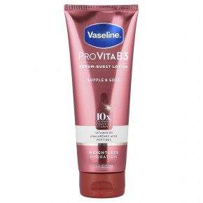 Vaseline, ProVitaB3, Serum-Burst, лосьон для кожи, эластичный и мягкий, 222 мл (7,5 жидк. унции) - описание | фото