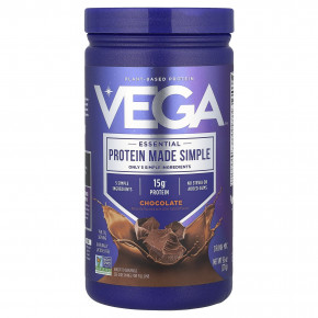 Vega, Essential Protein Made Simple, растительный протеин, со вкусом шоколада, 271 г (9,6 унции) в Москве - eco-herb.ru | фото