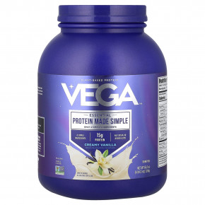 Vega, протеин на растительной основе, со вкусом ванили, 1,8 кг (4 фунта, 0,1 унции) - описание | фото
