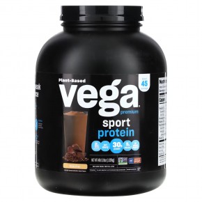 Vega, Sport, протеин премиального качества на растительной основе, мокко, 1,92 кг (4 фунта 3,9 унции) в Москве - eco-herb.ru | фото