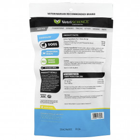 VetriScience, Composure ™, для всех собак, с курицей, жевательные таблетки на каждый кусочек, 192 г (6,77 унции) в Москве - eco-herb.ru | фото