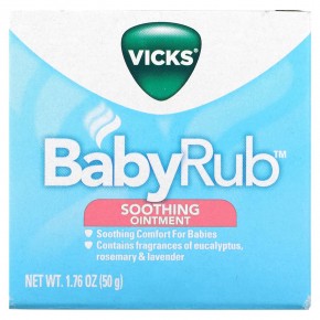 Vicks, Baby Rub, успокаивающая мазь, 50 г (1,76 унции) в Москве - eco-herb.ru | фото
