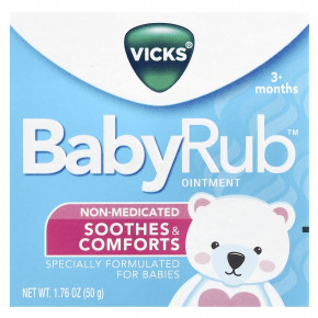 Vicks, Мазь Baby Rub ™, от 3 месяцев, 50 г (1,76 унции) в Москве - eco-herb.ru | фото
