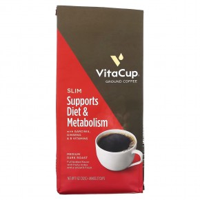 VitaCup, Slim Coffee, молотый, средней темной обжарки, 312 г (11 унций) в Москве - eco-herb.ru | фото