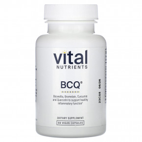 Vital Nutrients, BCQ, 60 веганских капсул - описание | фото