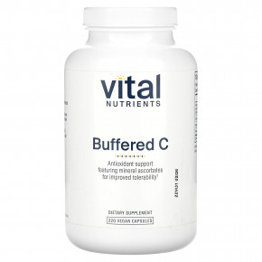 Vital Nutrients, Buffered C, 220 веганских капсул в Москве - eco-herb.ru | фото