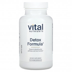 Vital Nutrients, Detox Formula, 120 веганских капсул - описание | фото