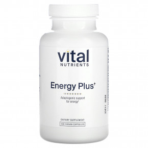 Vital Nutrients, Energy Plus, 120 веганских капсул - описание | фото