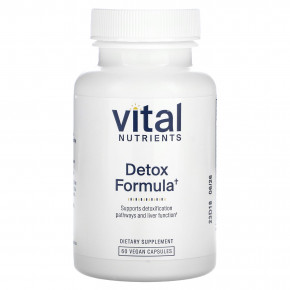 Vital Nutrients, Формула детоксикации, 60 веганских капсул - описание