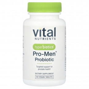 Vital Nutrients, Hyperbiotics®, пробиотик Pro-Men®, 60 веганских таблеток в Москве - eco-herb.ru | фото