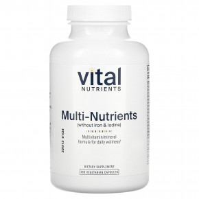 Vital Nutrients, мультипитательные вещества (без железа и йода), 180 вегетарианских капсул в Москве - eco-herb.ru | фото