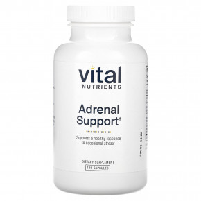 Vital Nutrients, Поддержка надпочечников, 120 капсул - описание