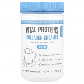 Vital Proteins, Collagen Creamer, оригинальный, 293 г (10,3 унции) - описание | фото