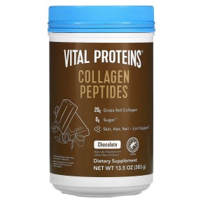 Vital Proteins, Коллагеновые пептиды, шоколад, 383 г (13,5 унции) в Москве - eco-herb.ru | фото