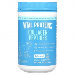 Vital Proteins, Пептиды коллагена, без вкусовых добавок, 284 г (10 унций) в Москве - eco-herb.ru | фото