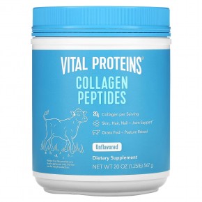 Vital Proteins, пептиды коллагена, без вкусовых добавок, 567 г (1,25 фунта) в Москве - eco-herb.ru | фото