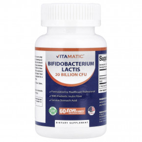 Vitamatic, бифидобактерии лактис (Bifidobacterium lactis), 60 капсул DRcaps® из гипромеллозы в Москве - eco-herb.ru | изображение Vitamatic, бифидобактерии лактис (Bifidobacterium lactis), 60 капсул DRcaps® из гипромеллозы в Москве - eco-herb.ru | фото