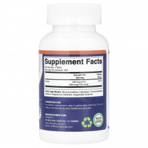 Vitamatic, Фолиевая кислота, 400 мкг, 500 таблеток в Москве - eco-herb.ru | изображение Vitamatic, Фолиевая кислота, 400 мкг, 500 таблеток в Москве - eco-herb.ru | фото