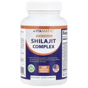 Vitamatic, комплекс с мумие, 120 вегетарианских капсул - описание | фото