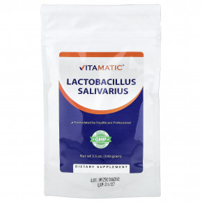 Vitamatic, лактобактерии саливариус (Lactobacillus salivarius), 100 г (3,5 унции) - описание | фото