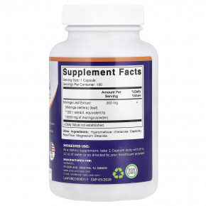 Vitamatic, моринга, 10 000 мг, 180 капсул в Москве - eco-herb.ru | изображение Vitamatic, моринга, 10 000 мг, 180 капсул в Москве - eco-herb.ru | фото