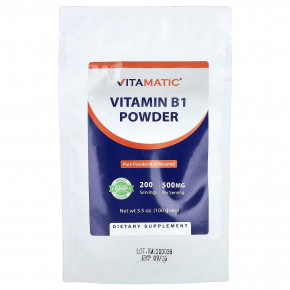 Vitamatic, витамин B1 в порошке, без добавок, 100 г (3,5 унции) в Москве - eco-herb.ru | изображение Vitamatic, витамин B1 в порошке, без добавок, 100 г (3,5 унции) в Москве - eco-herb.ru | фото