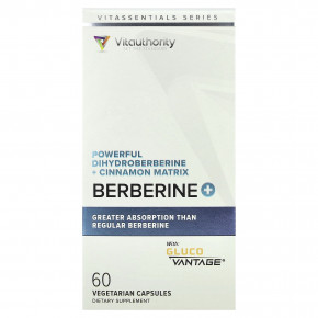 Vitauthority, берберин +, 60 вегетарианских капсул - описание | фото