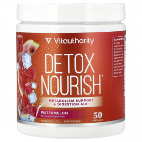 Vitauthority, Detox Nourish, добавка для поддержки пищеварения, арбуз, 310 г (10,9 унции) - описание | фото