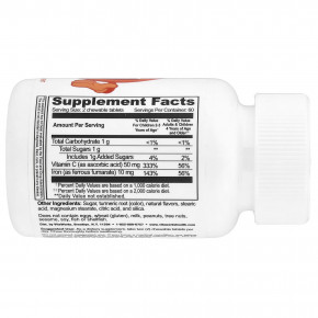 VitaWorks, железо с витамином C для детей, со вкусом апельсина, 120 жевательных таблеток в Москве - eco-herb.ru | изображение VitaWorks, железо с витамином C для детей, со вкусом апельсина, 120 жевательных таблеток в Москве - eco-herb.ru | фото