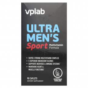 Vplab, Ultra Men’s, мультивитамины для мужчин для физической активности, 90 капсул в Москве - eco-herb.ru | фото