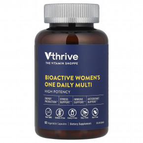 Vthrive, Bioactive Women's One Daily Multi, 60 растительных капсул - подробнее Vthrive, Bioactive Women's One Daily Multi, 60 растительных капсул - описание