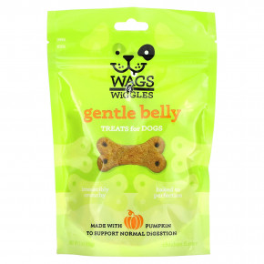 Wags & Wiggles, Gentle Belly, лакомство для собак, со вкусом курицы, 156 г (5,5 унции) в Москве - eco-herb.ru | фото