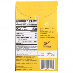 Wedderspoon, органические леденцы с мёдом манука, лимоном и пчелиным прополисом, 20 шт., 120 г (4 унции) в Москве - eco-herb.ru | фото