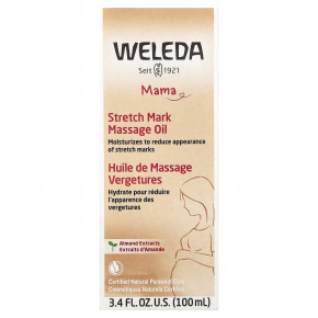 Weleda, Mama, массажное масло от растяжек, с экстрактом миндаля, 100 мл (3,4 жидк. унции) в Москве - eco-herb.ru | фото