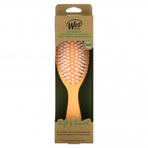 Wet Brush, Go Green ™, кисть для ухода и блеска с кокосовым маслом, апельсин, 1 шт. в Москве - eco-herb.ru | изображение Wet Brush, Go Green ™, кисть для ухода и блеска с кокосовым маслом, апельсин, 1 шт. в Москве - eco-herb.ru | фото