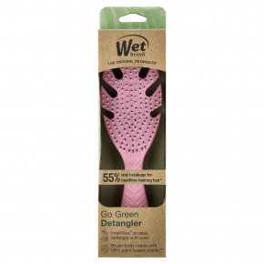 Wet Brush, Средство для расчесывания волос Go Green ™, розовый, 1 шт. в Москве - eco-herb.ru | фото