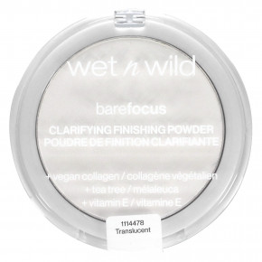 wet n wild, Barefocus, очищающая финишная пудра, 1114478 полупрозрачная, 7,8 г (0,27 унции) - описание | фото