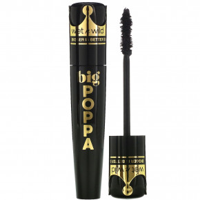 wet n wild, Big Poppa Mascara, 1111875 Blackest Black, 10 мл (0,33 жидк. унц.) - описание | фото