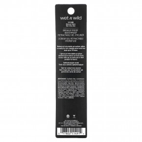 wet n wild, Breakup Proof, водостойкая выдвижная гелевая подводка для глаз, самый черный, 0,23 г (0,008 унции) в Москве - eco-herb.ru | фото