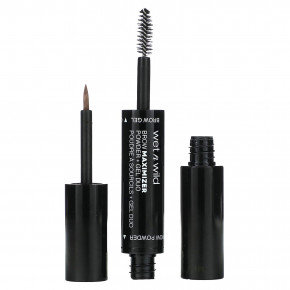 wet n wild, Brow Maximizer, пудра + гель Duo, коричневый цвет, пудра - 0,8 г (0,02 унции), гель - 3,5 мл (0,11 жидк. унц.) в Москве - eco-herb.ru | фото