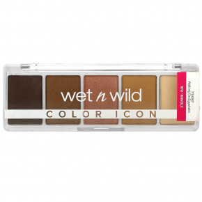 wet n wild, Color Icon, палитра теней из 5 оттенков, 1114067 Walking On Eggshell, 6 г (0,21 унции) - описание | фото
