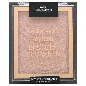 wet n wild, ColorIcon, бронзер, билет на самолет 740A в Бразилию, 11 г (0,38 унции) - описание | фото