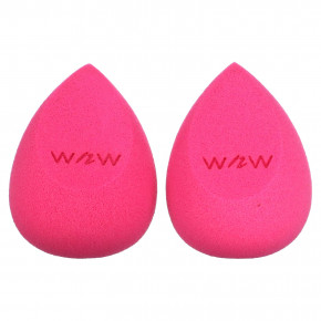 wet n wild, Губка для макияжа, двойное нажатие, розовая, 2 шт. В упаковке - описание | фото
